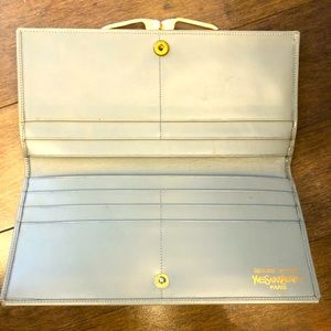 Authentic Yves Saint Laurent leather wallet
